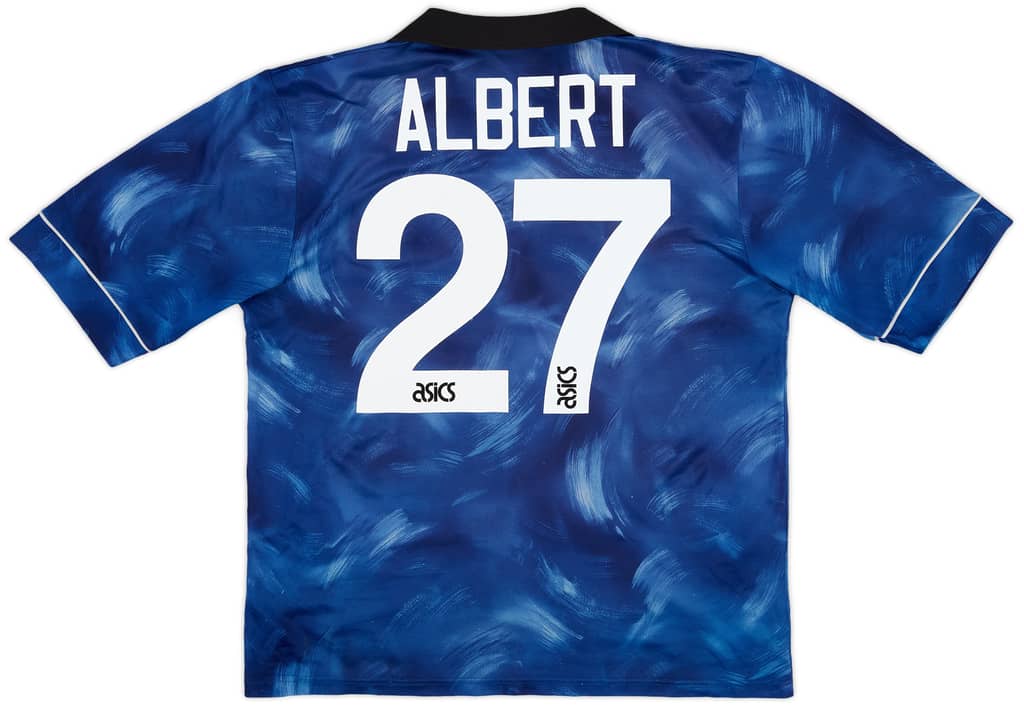 1993-95 Newcastle Away Shirt Albert #27 - 7/10 - (L)