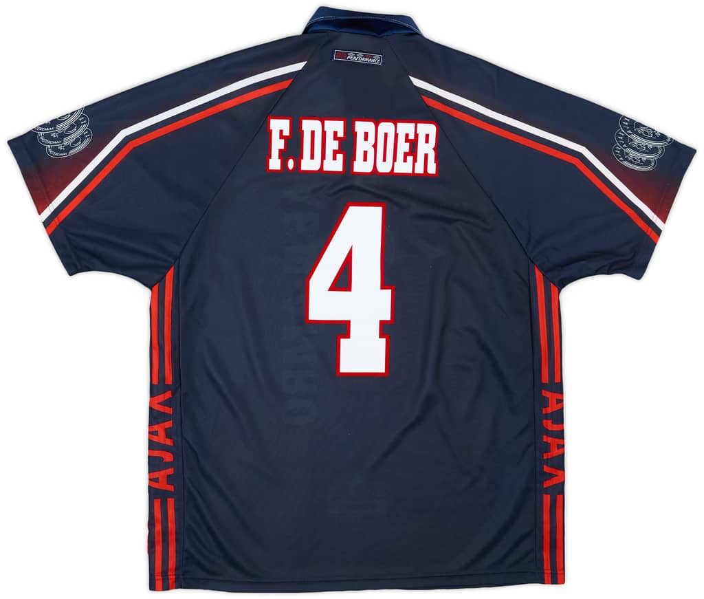 1997-98 Ajax Away Shirt F.De Boer #4 - 8/10 - (XL)