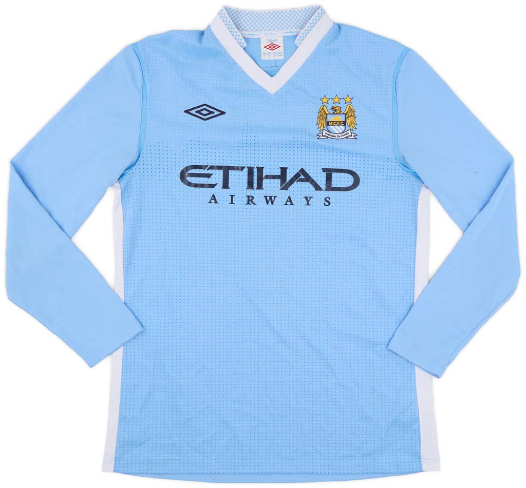2011-12 Manchester City Home L/S Shirt Zabaleta #5 - 7/10 - (M)