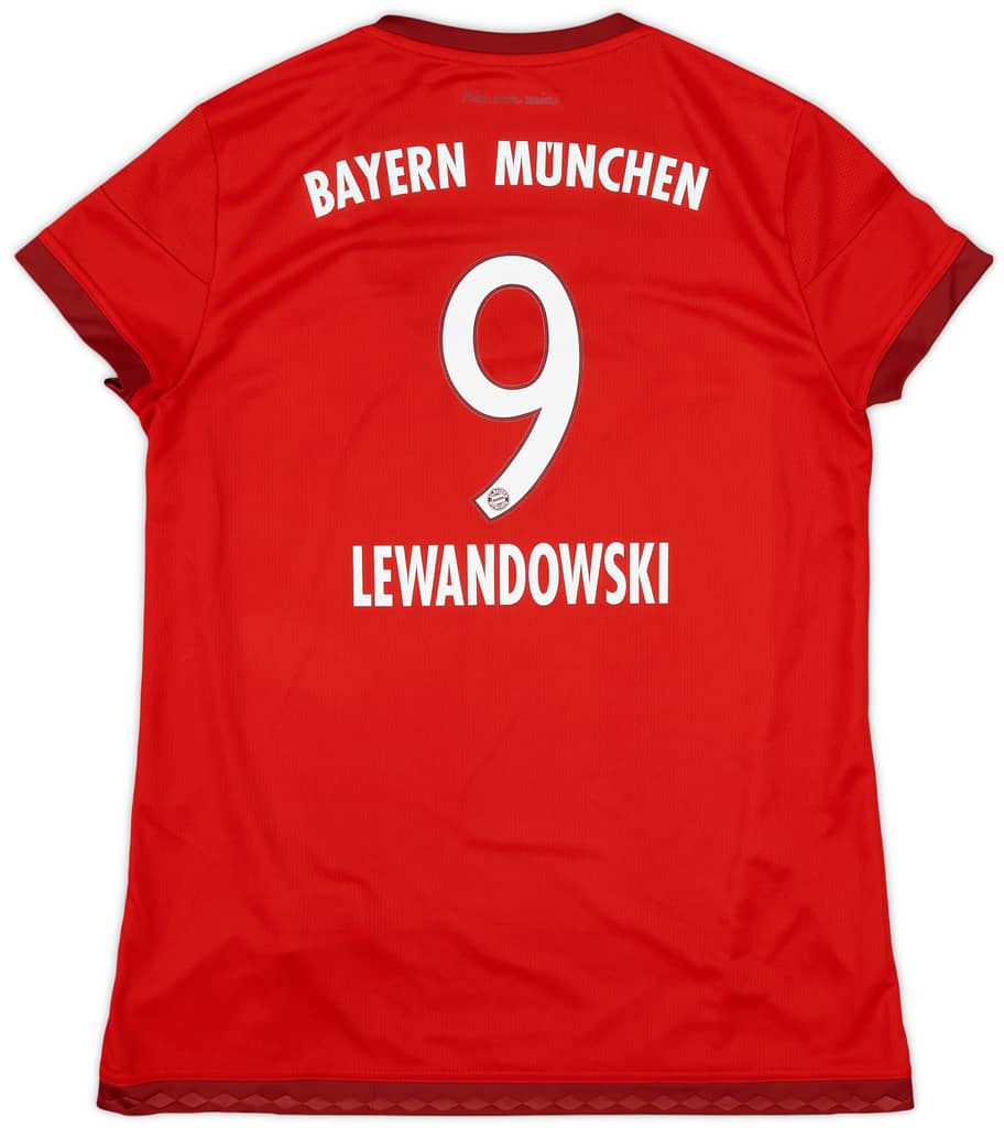 2015-16 Bayern Munich Home Shirt Lewandowski #9 - 10/10 - (Women's L)