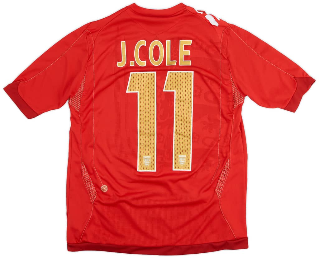 2006-08 England Away Shirt Cole #11 - 8/10 - (XL.Boys)