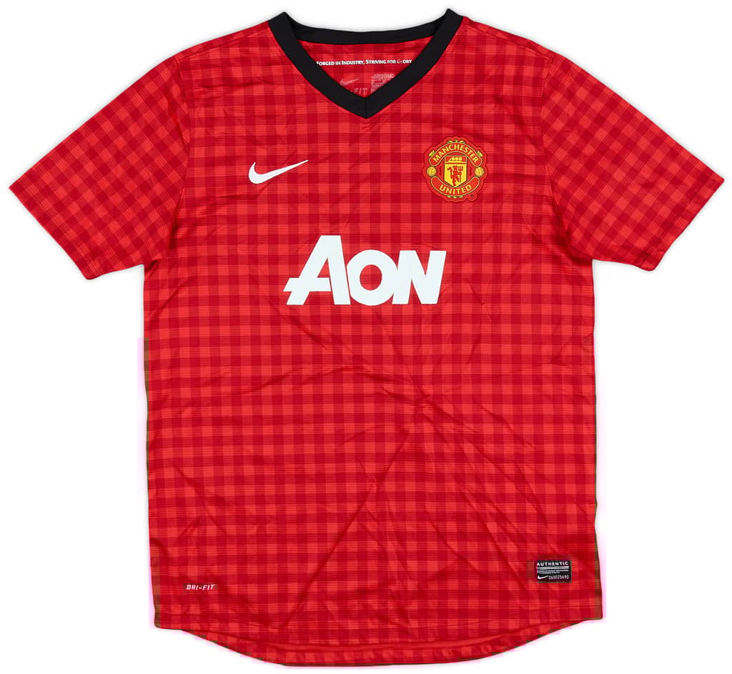 2012-13 Manchester United Home Shirt - 5/10 - (XL.Boys)