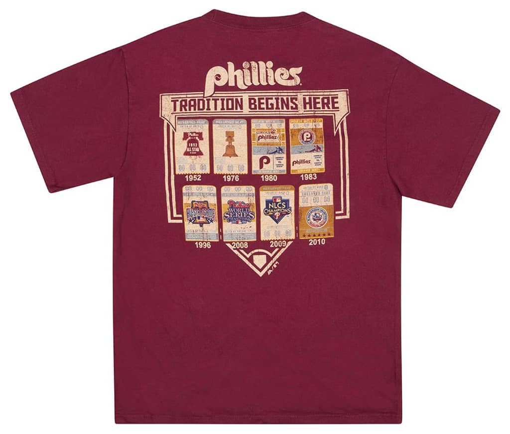 2011 Philadelphia Phillies Majestic Graphic Tee M
