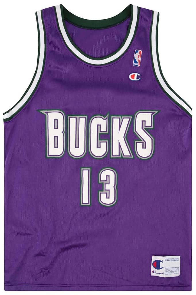 1994-95 Milwaukee Bucks Robinson #13 Champion Jersey (Away) S