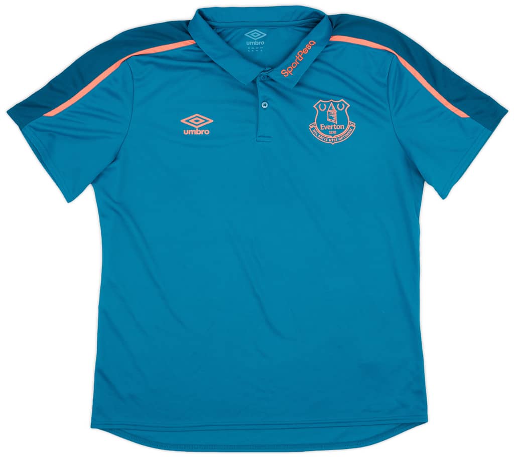 2017-18 Everton Umbro Polo Shirt - 9/10 - (XL)