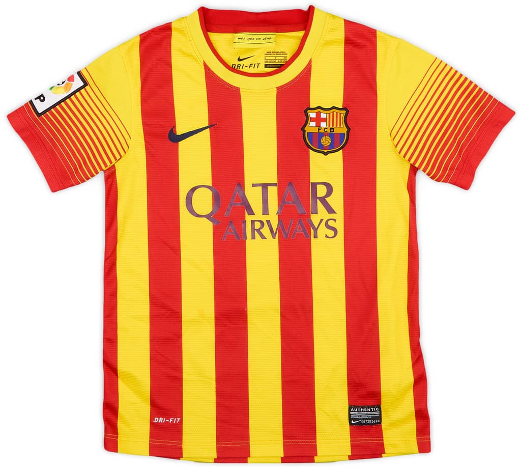 2013-15 Barcelona Away Shirt - 8/10 - (S.Boys)
