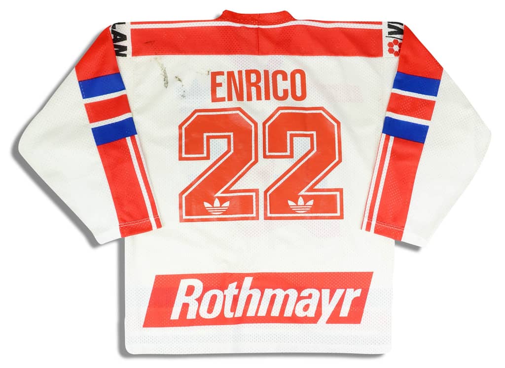 1990-91 ZSC Lions Enrico #22 adidas Jersey (Home) L