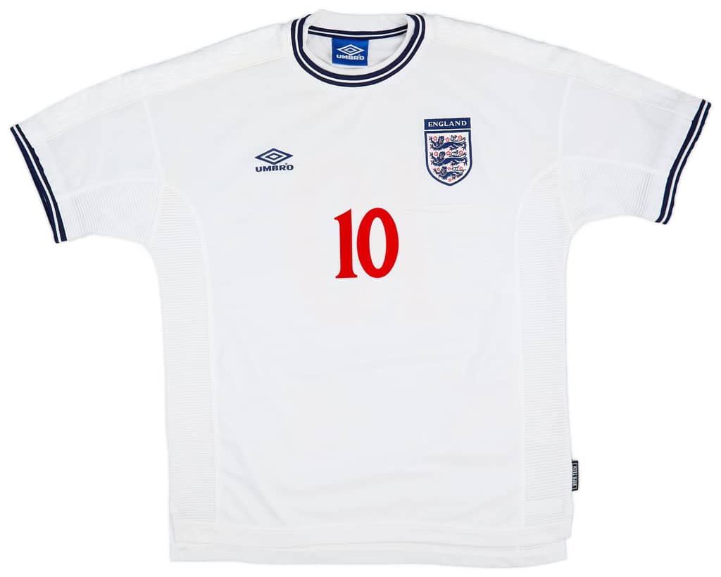 1999-01 England Home Shirt Owen #10 - 8/10 - (XL)