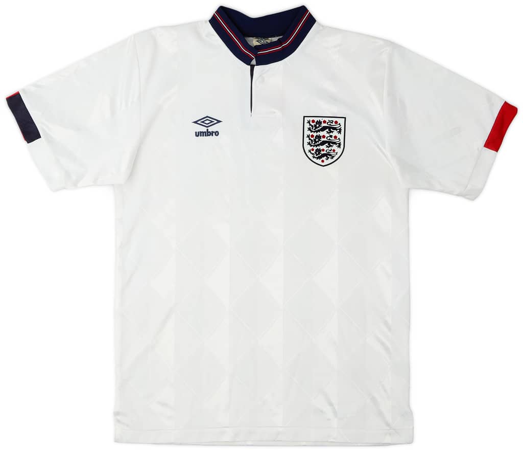1987-90 England Home Shirt - 8/10 - (L.Boys)