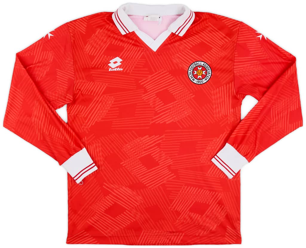 1992-93 Malta Home L/S Shirt - 9/10 - (L)