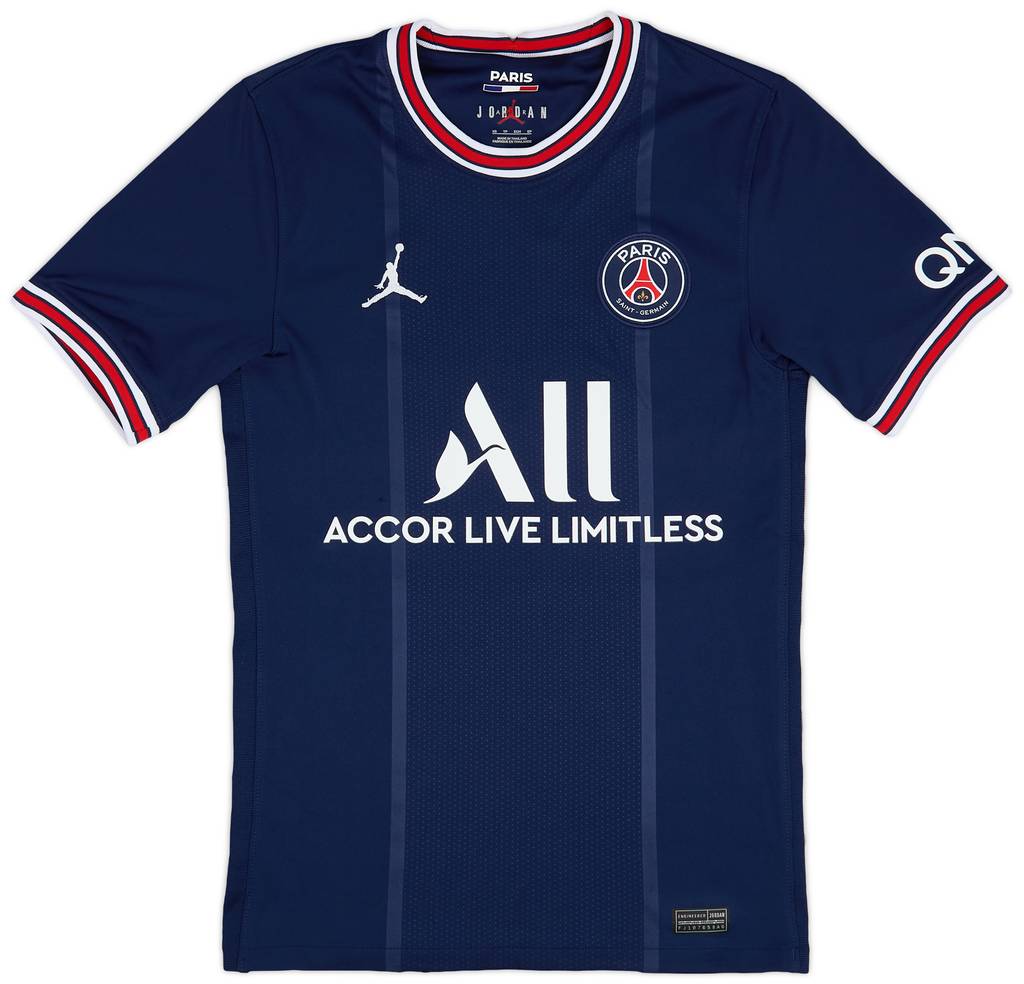 2021-22 Paris Saint-Germain Home Shirt - 8/10 - (XS)