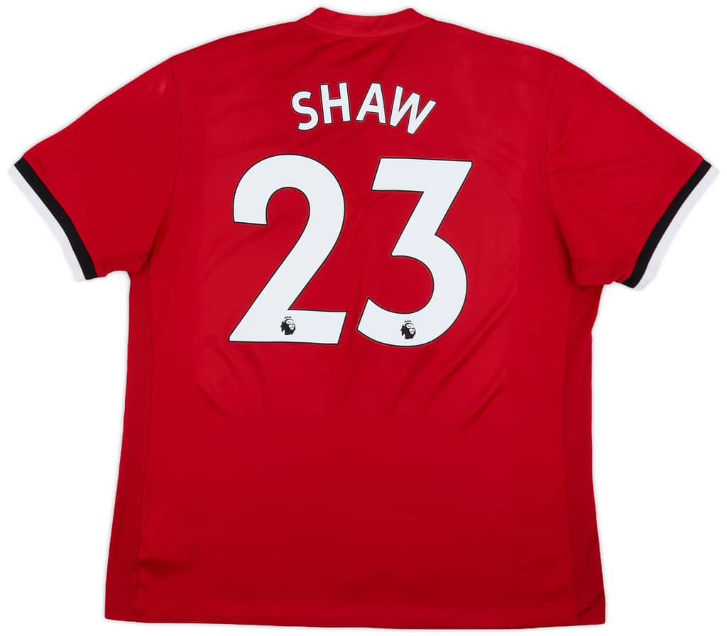 2017-18 Manchester United Home Shirt Shaw #23 - 6/10 - (XL)