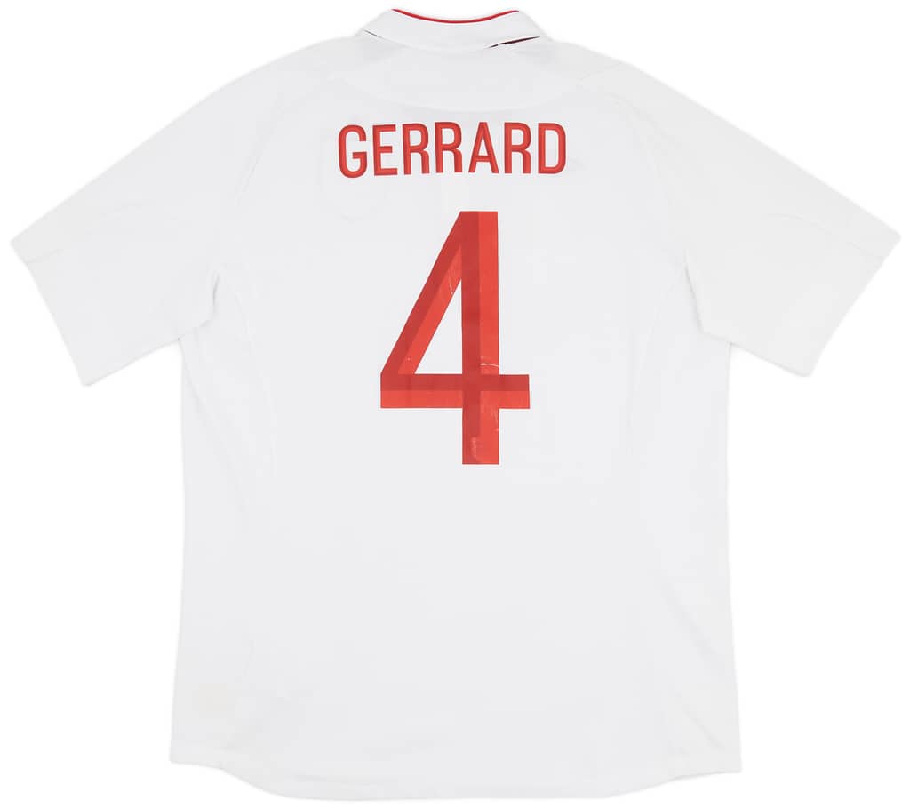 2012-13 England Home Shirt Gerrard #4 - 6/10 - (L)
