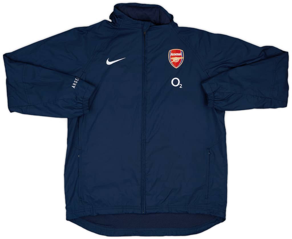 2004-05 Arsenal Nike Hooded Rain Jacket - 8/10 - (XL.Boys)