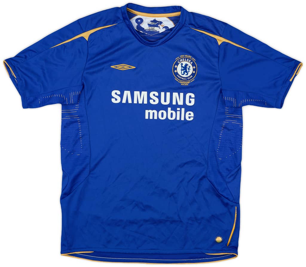 2005-06 Chelsea Centenary Home Shirt - 8/10 - (XL.Boys)