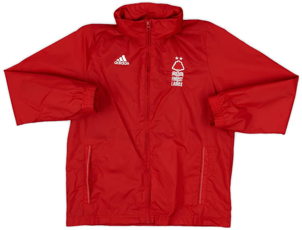 2016-17 Nottingham Forest adidas Hooded Rain Jacket - 8/10 - (L.Boys)