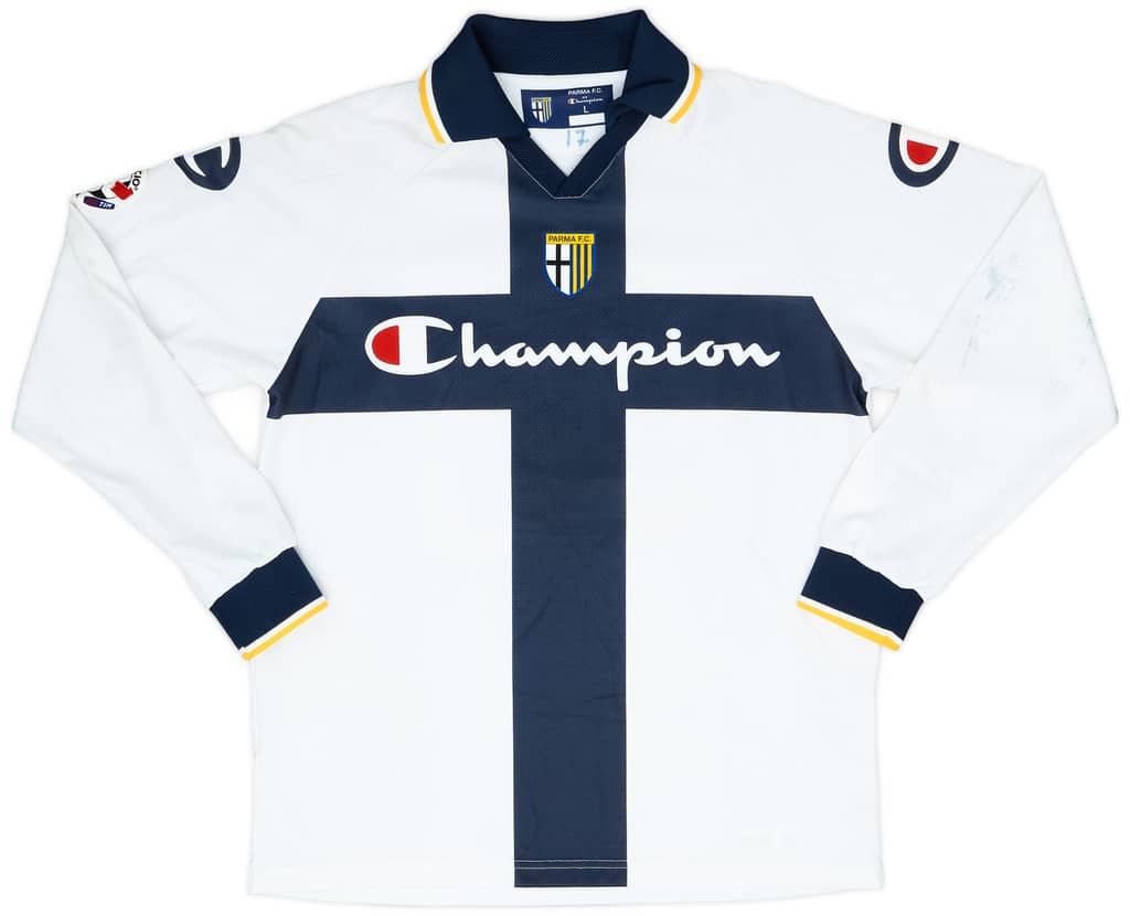 2004-05 Parma Match Issue Away Shirt Vignaroli #40
