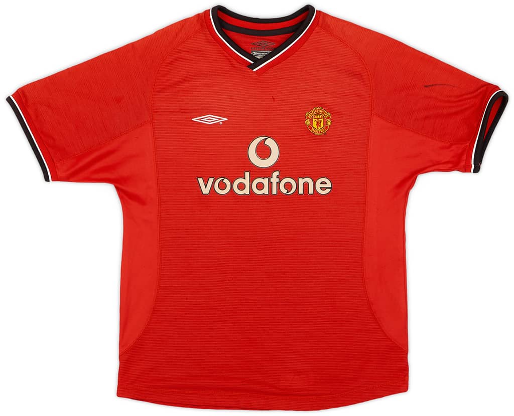2000-02 Manchester United Home Shirt - 8/10 - (L.Boys)