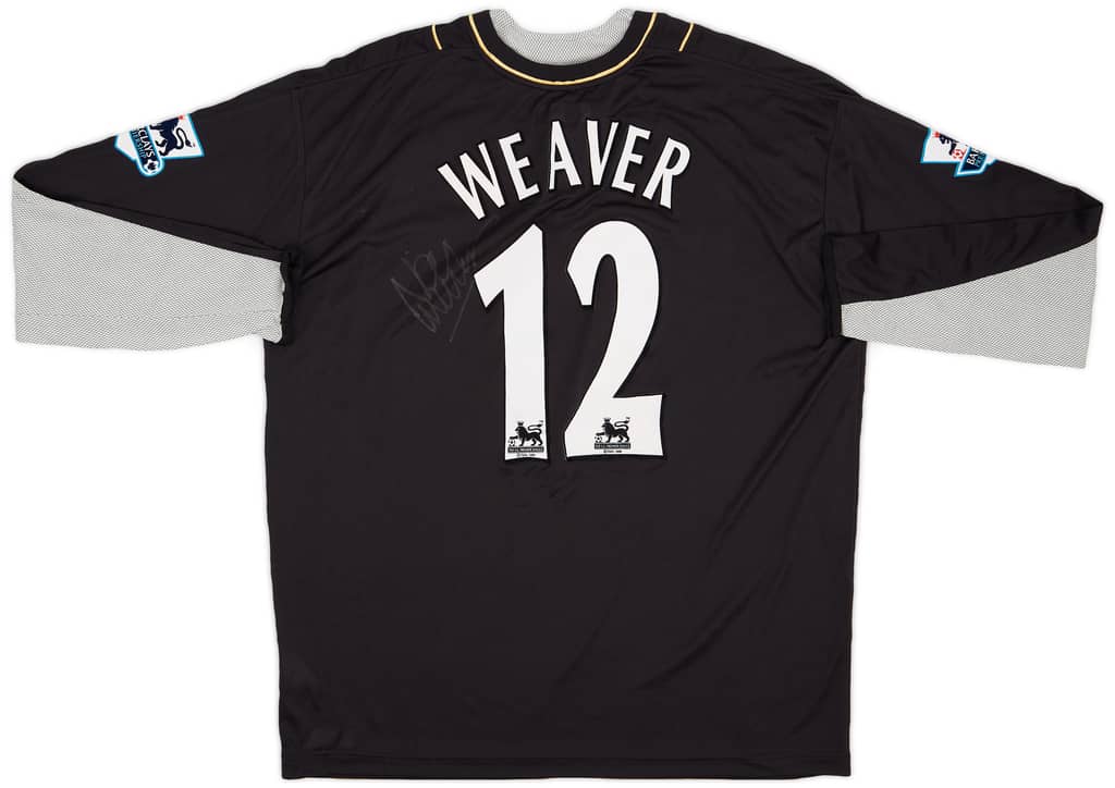 2006-07 Manchester City Match Issue Signed GK Shirt Weaver #12