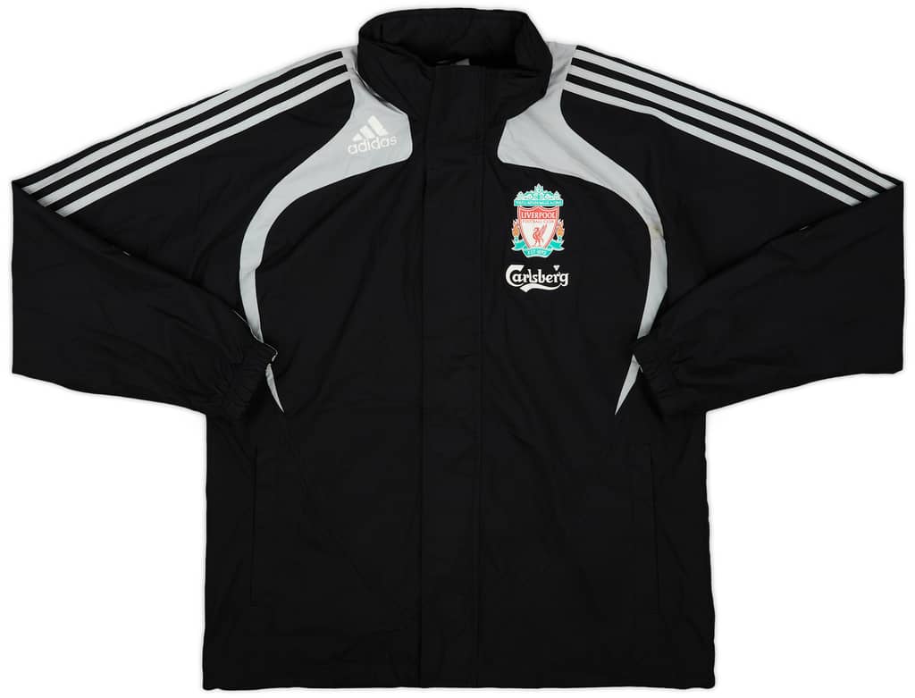 2008-09 Liverpool adidas Hooded Rain Jacket - 5/10 - (S)
