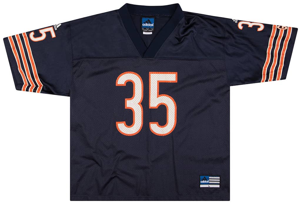 2001 Chicago Bears Thomas #35 adidas Jersey (Home) L