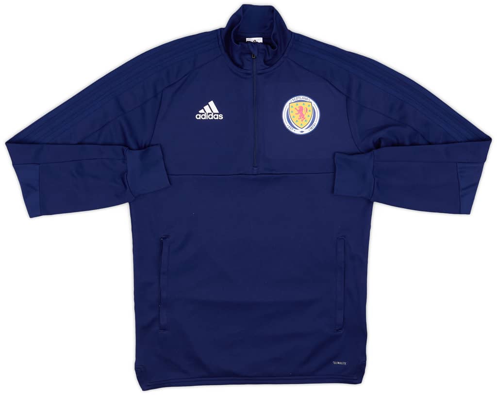 2018-19 Scotland adidas 1/4 Zip Drill Top - 7/10 - (S)