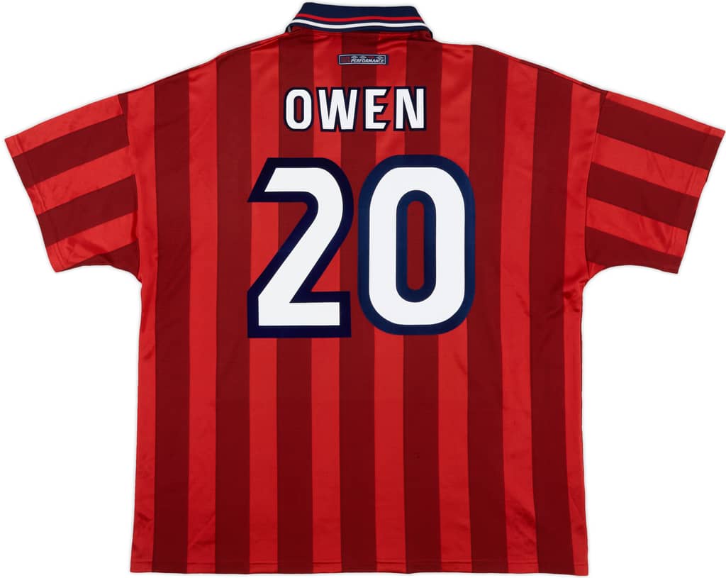 1997-99 England Away Shirt Owen #20 - 8/10 - (XXL)