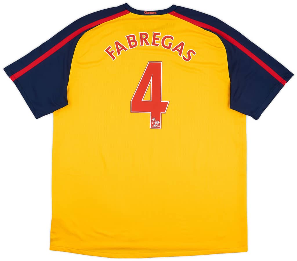 2008-09 Arsenal Away Shirt Fabregas #4