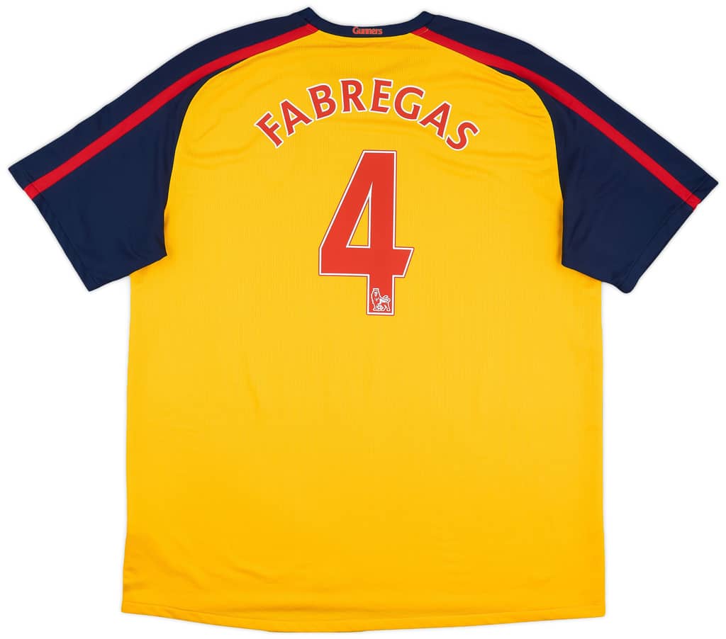 2008-09 Arsenal Away Shirt Fabregas #4 - 6/10 - (S)