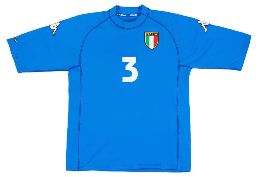 2000-01 Italy Home Shirt Maldini #3 - 6/10 - (S)