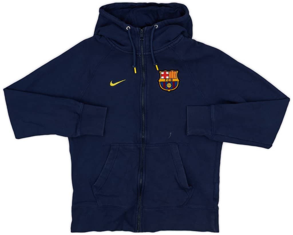 2014-15 Barcelona Nike Zipped Hooded Sweat Top - 8/10 - (M)