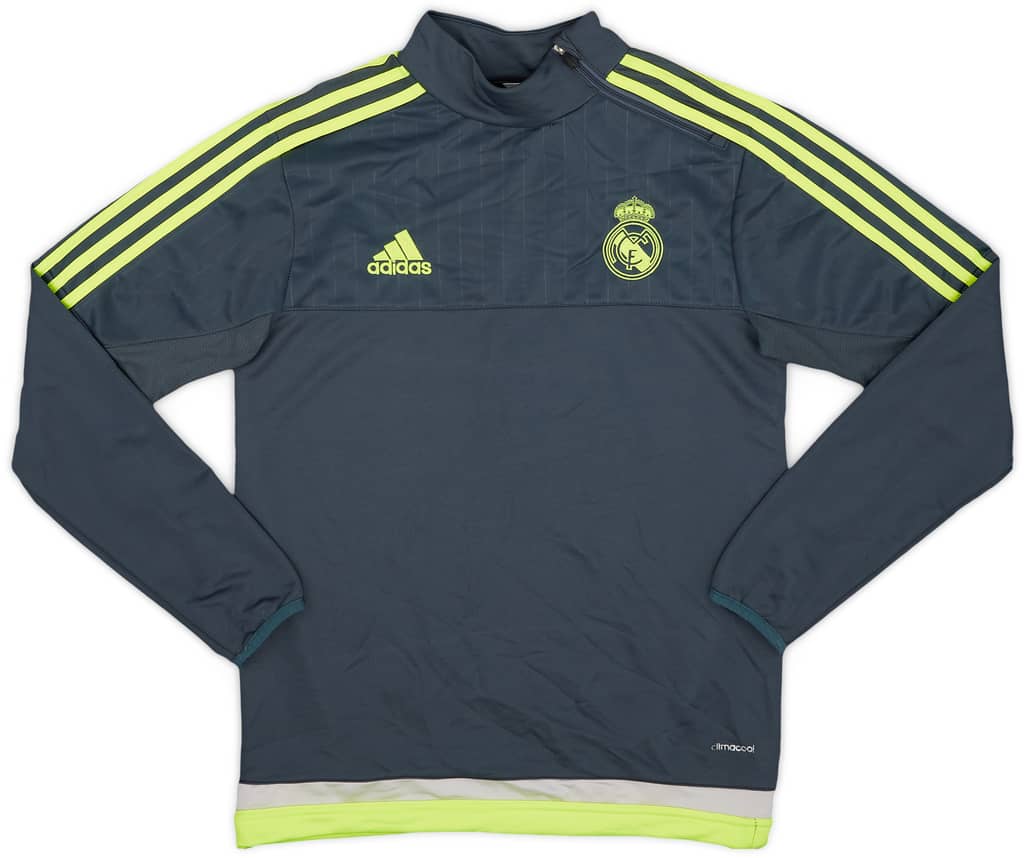 2015-16 Real Madrid adidas 1/4 Zip Training Top - 8/10 - (M)