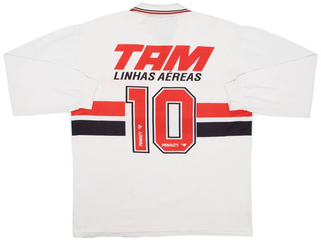 1994 Sao Paulo Home L/S Shirt #10 - 6/10 - (XL)
