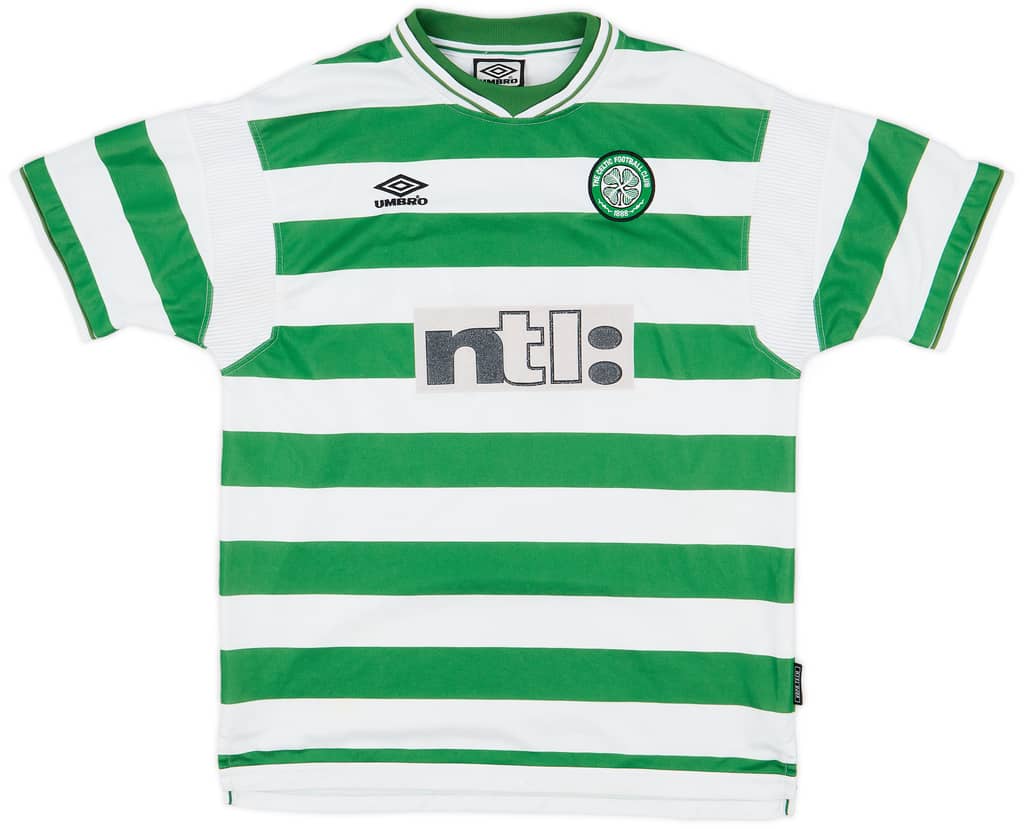 1999-01 Celtic Home Shirt Petrov #19 - 8/10 - (XL)