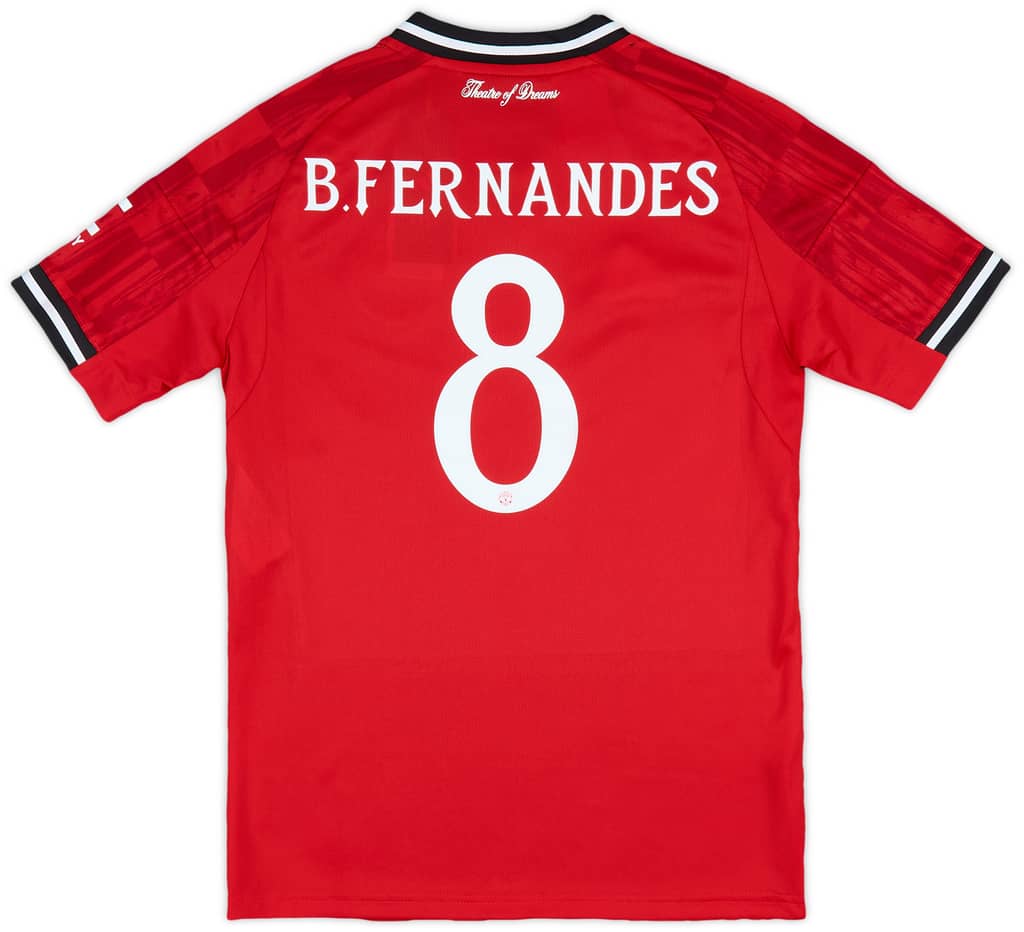 2025-26 Manchester United Home Shirt B.Fernandes #8 (KIDS)