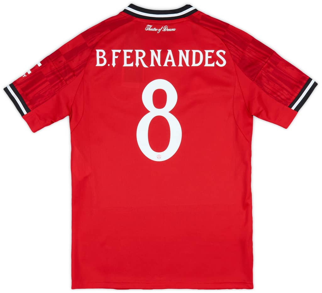 2025-26 Manchester United Home Shirt B.Fernandes #8 (KIDS)