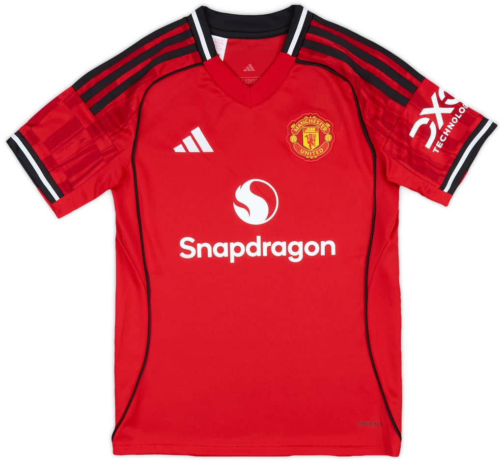2025-26 Manchester United Home Shirt B.Fernandes #8 (KIDS)