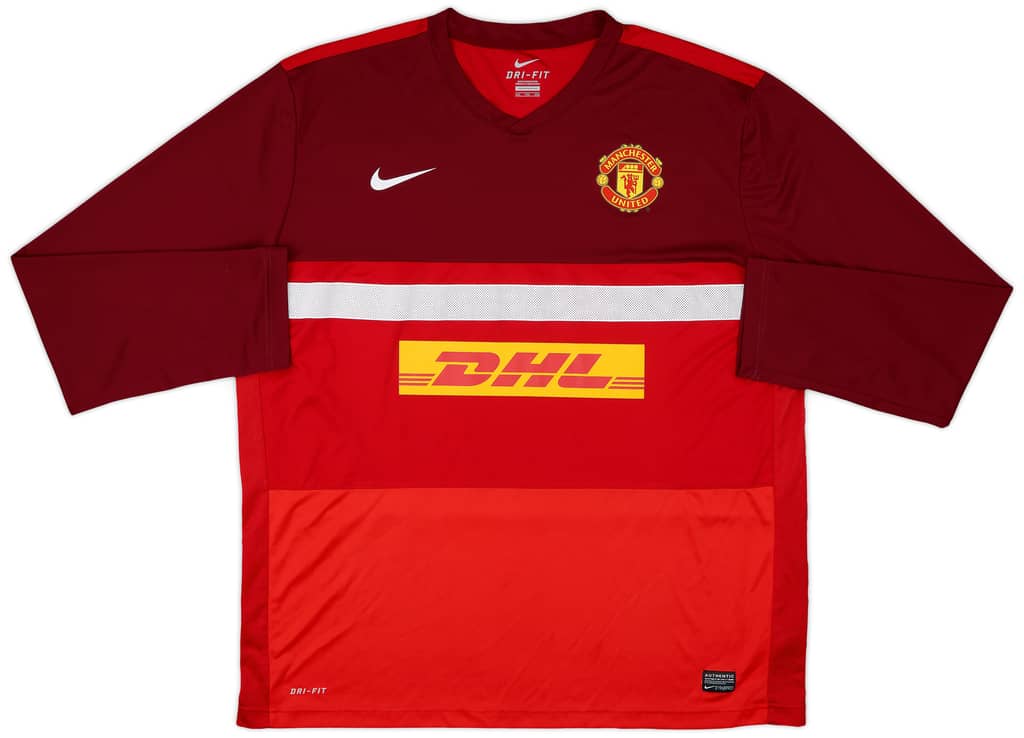 2011-12 Manchester United Nike Training L/S Shirt - 10/10 - (XXL)