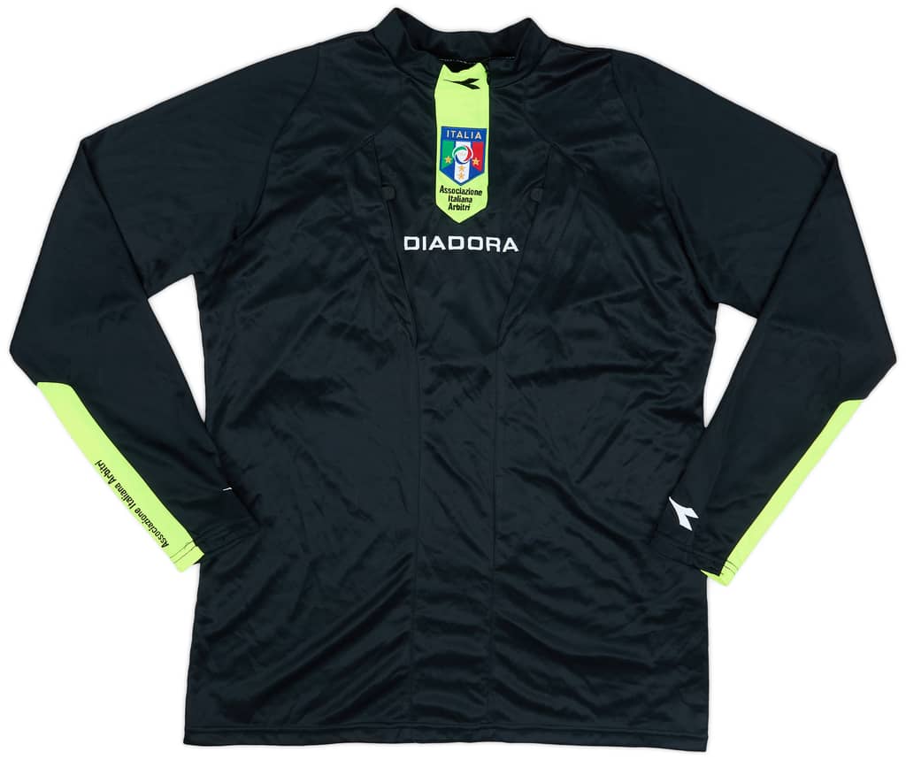 2009-11 Italy FIGC Diadora Referee L/S Shirt - 9/10 - (M)