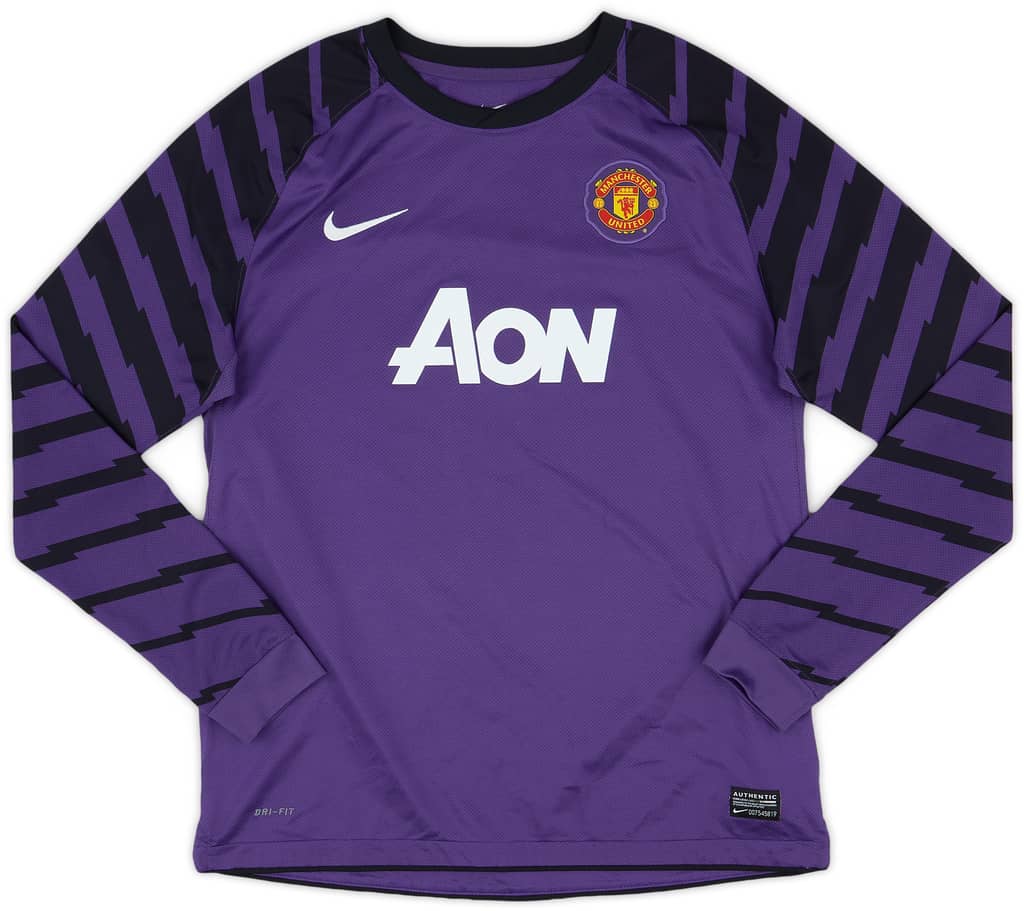 2010-11 Manchester United Purple GK Shirt - 8/10 - (XL.Boys)