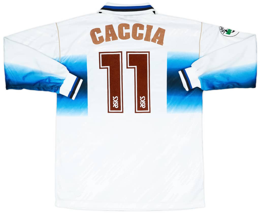 1997-98 Atalanta Match Worn Away L/S Shirt Caccia #11