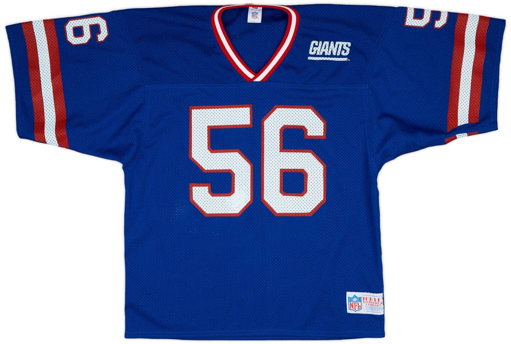 1990 New York Giants #56 Topley Sportswear Home Jersey - 10/10 - (L)