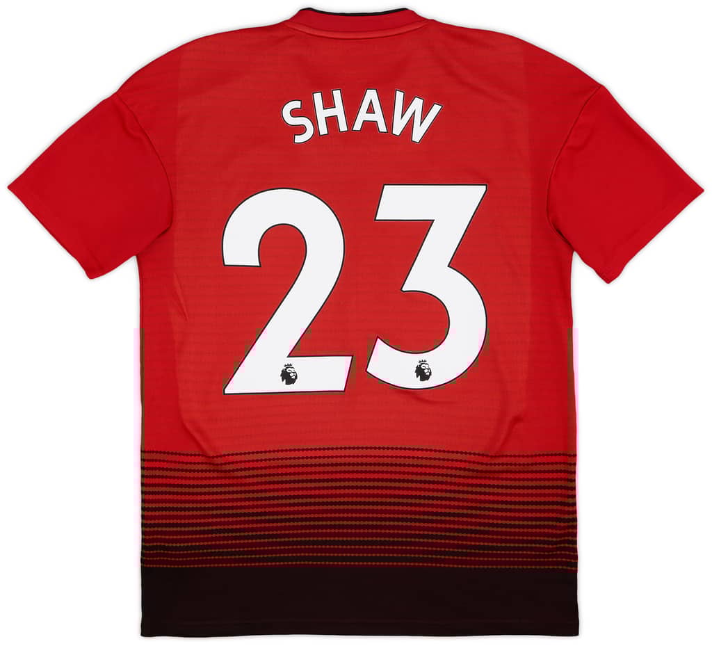 2018-19 Manchester United Home Shirt Shaw #23 - 8/10 - (S)