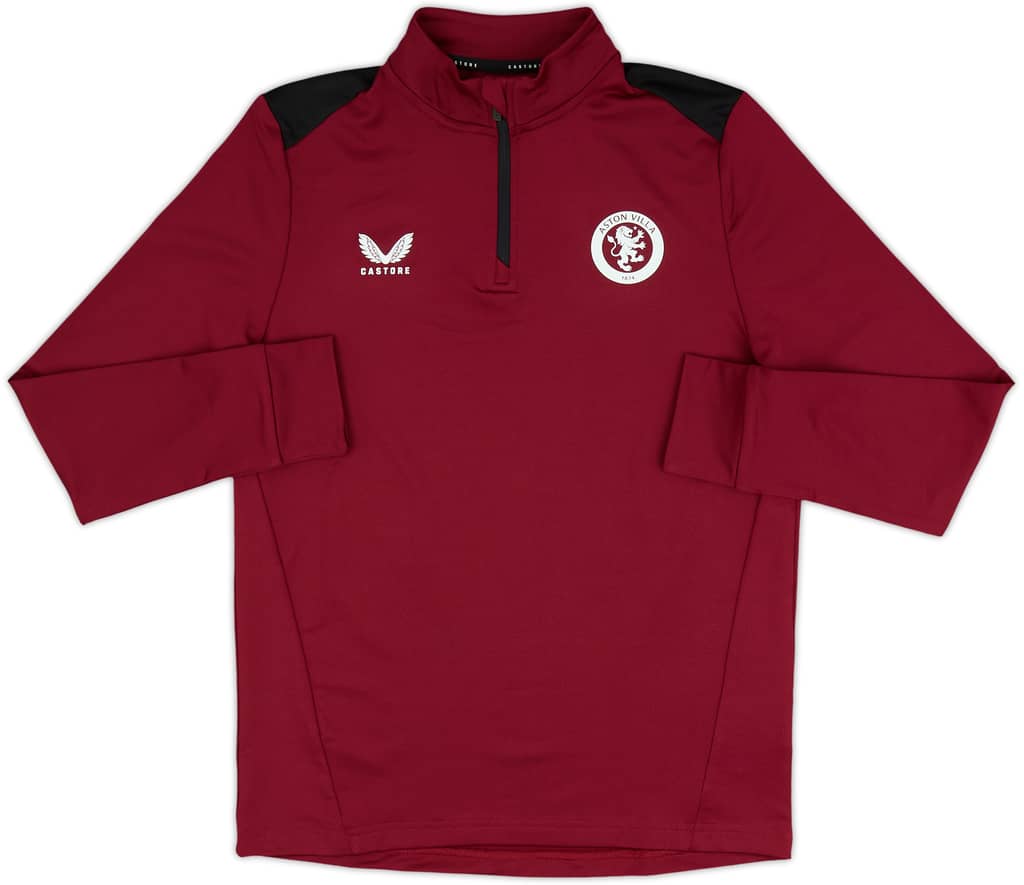 2023-24 Aston Villa Castore 1/4 Zip Training Top (XL.Kids)