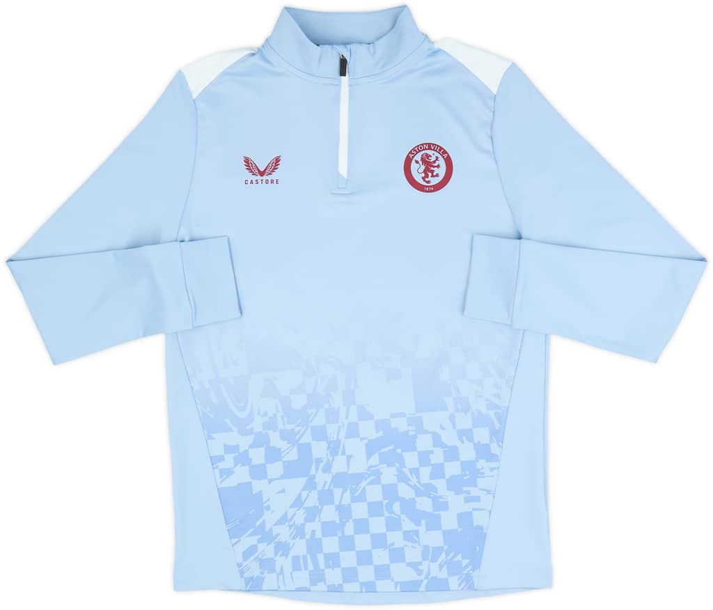 2023-24 Aston Villa Castore 1/4 Zip Training Top (XL.Kids)