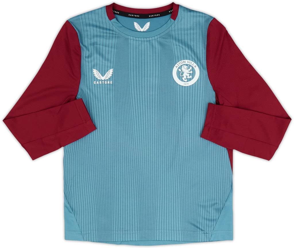 2023-24 Aston Villa Castore Training L/S Shirt (S.Kids)