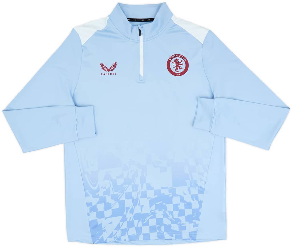 2023-24 Aston Villa Castore Pre-Match 1/4 Zip Top