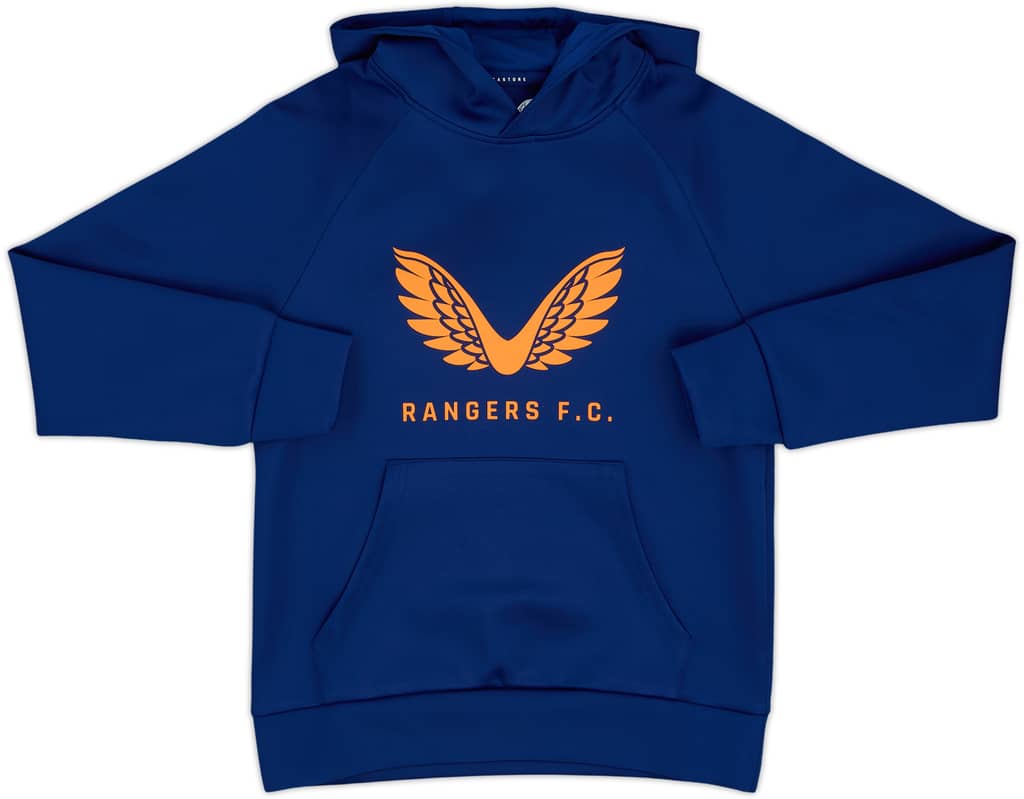2022-23 Rangers Castore Hooded Logo Top (M.Kids)