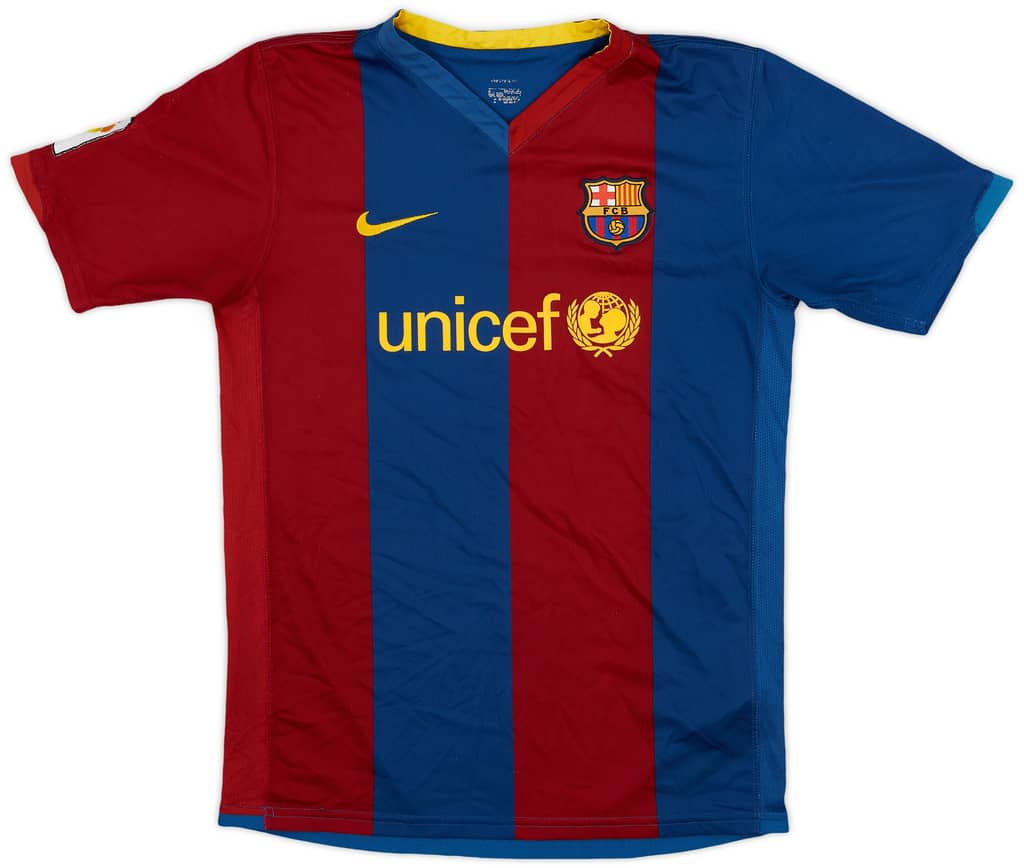 2006-07 Barcelona Home Shirt - 6/10 - (M.Boys)