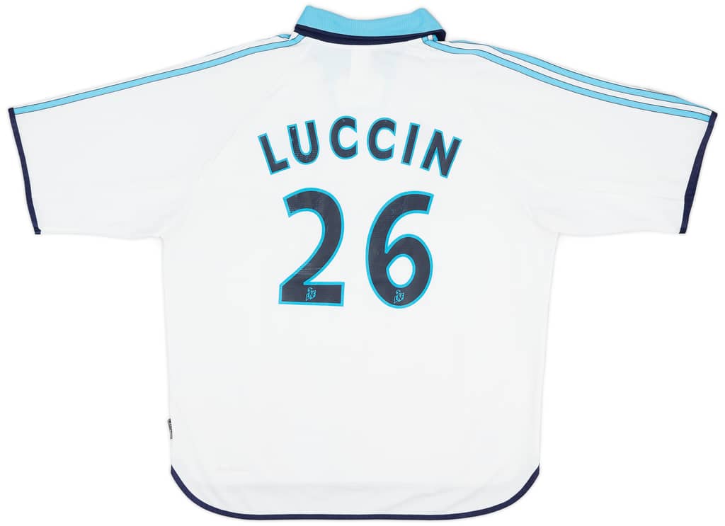 1999-00 Olympique Marseille Home Shirt Luccin #26 - 8/10 - (XL)